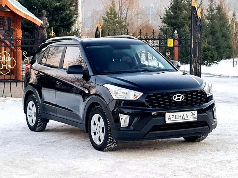 Hyundai Creta (черный) 2021-2023 год или аналог в Горно-Алтайске, Россия