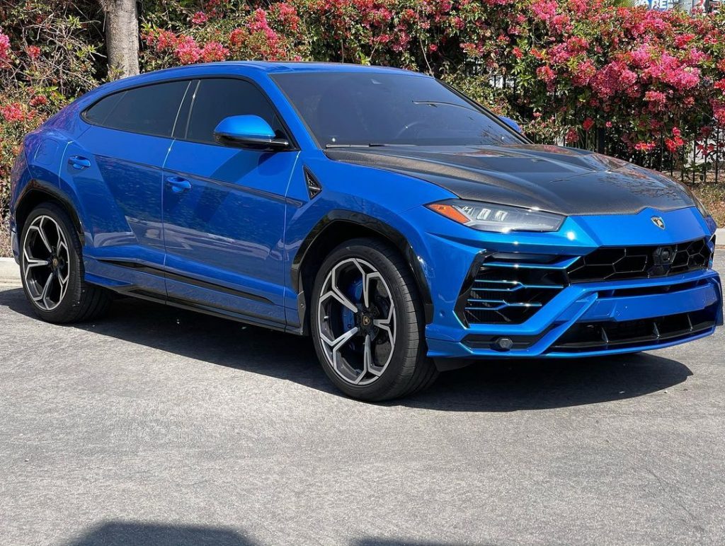 Lamborghini Urus 2021 blue в Лос Анджелесе, США