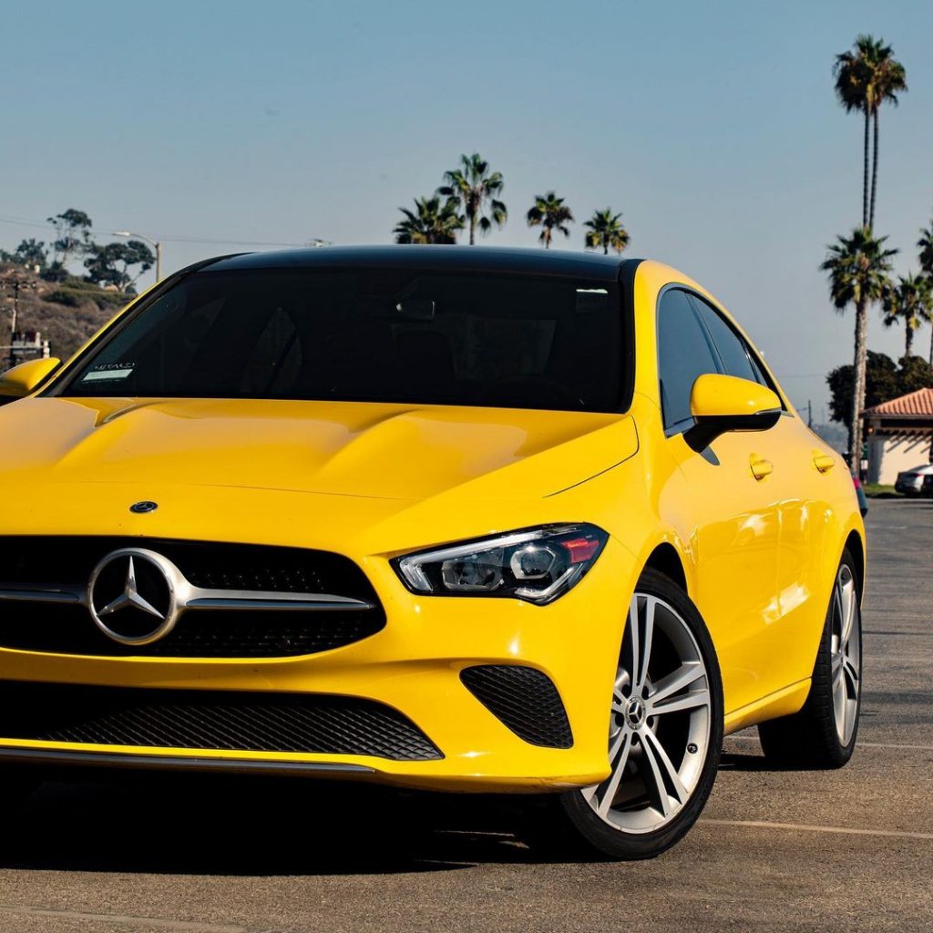 Mercedes CLA 2020 yellow в Лос Анджелесе, США