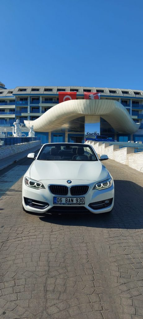 BMW 2 Cabrio White 2017 в Белеке и Сиде, Турция