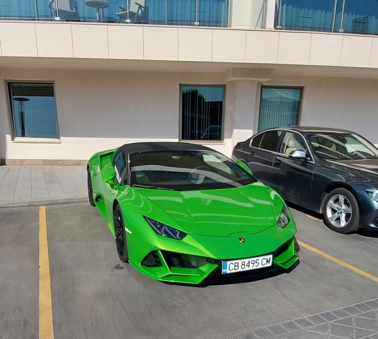Lamborghini Huracan Green Cabrio в Белеке и Сиде, Турция