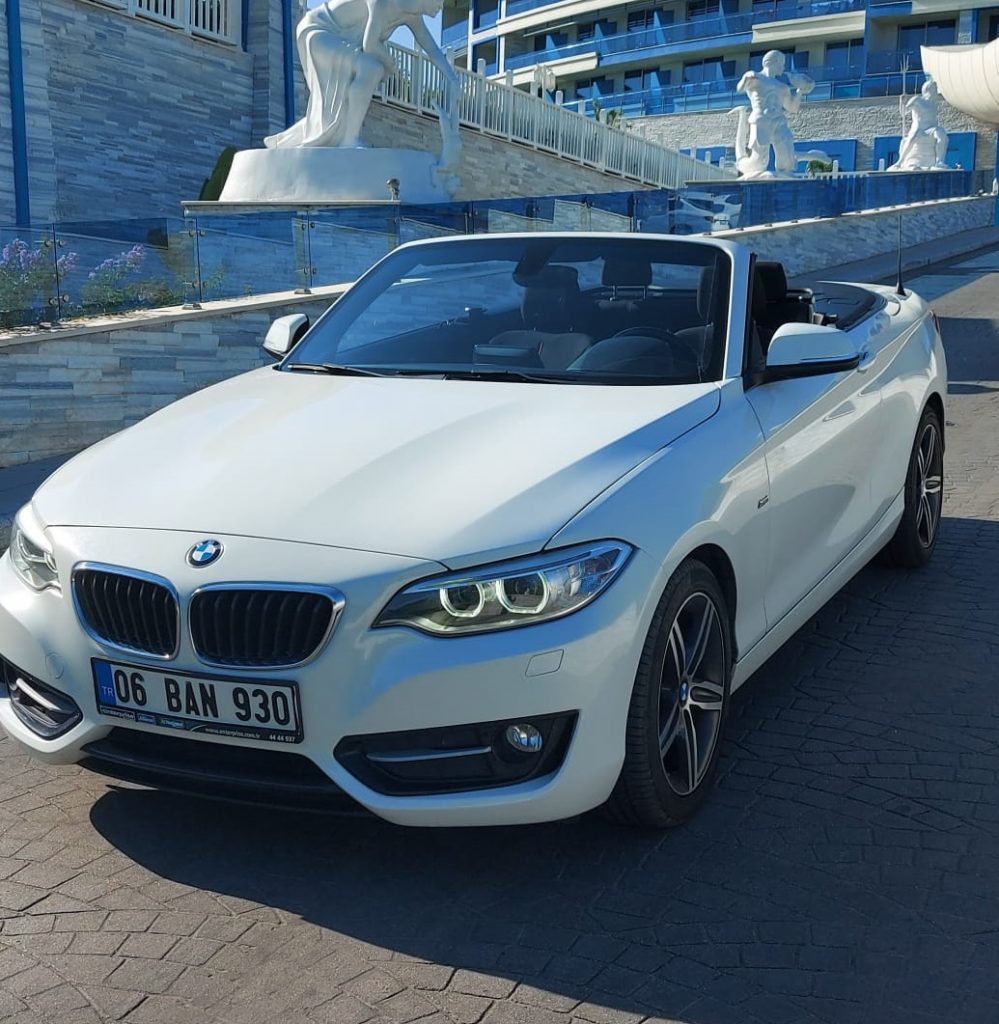 BMW 2 Cabrio White 2017 в Белеке и Сиде, Турция