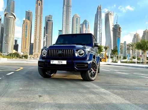 Mercedes G63 Blue 2022 в Дубаи, ОАЭ