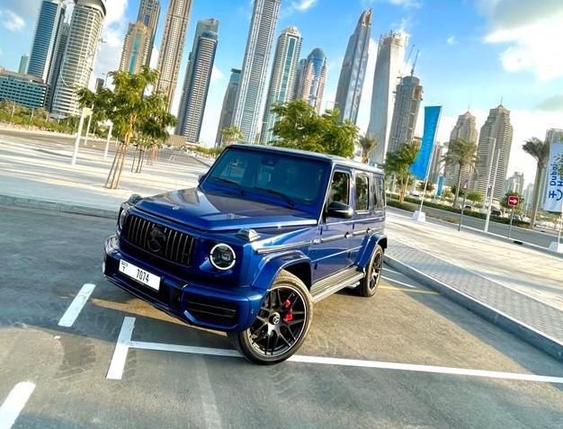 Mercedes G63 Blue 2022 в Дубаи, ОАЭ