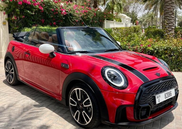 Mini Cooper JCW red кабриолет 2023-2024 или аналог в ОАЭ