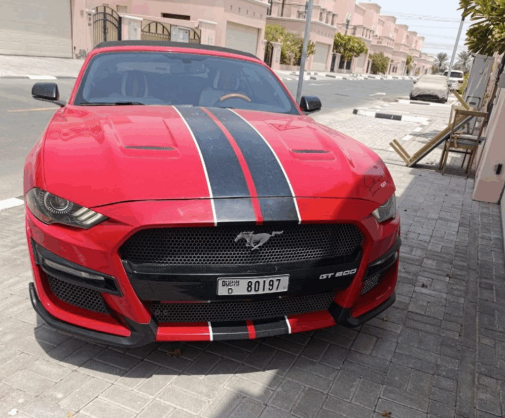 FORD MUSTANG CABRIO GT RED 2020-2021 или аналог в Дубаи, ОАЭ