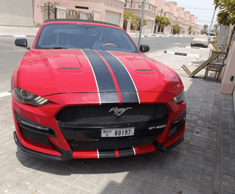 FORD MUSTANG CABRIO GT RED 2020-2021 или аналог в Дубаи, ОАЭ