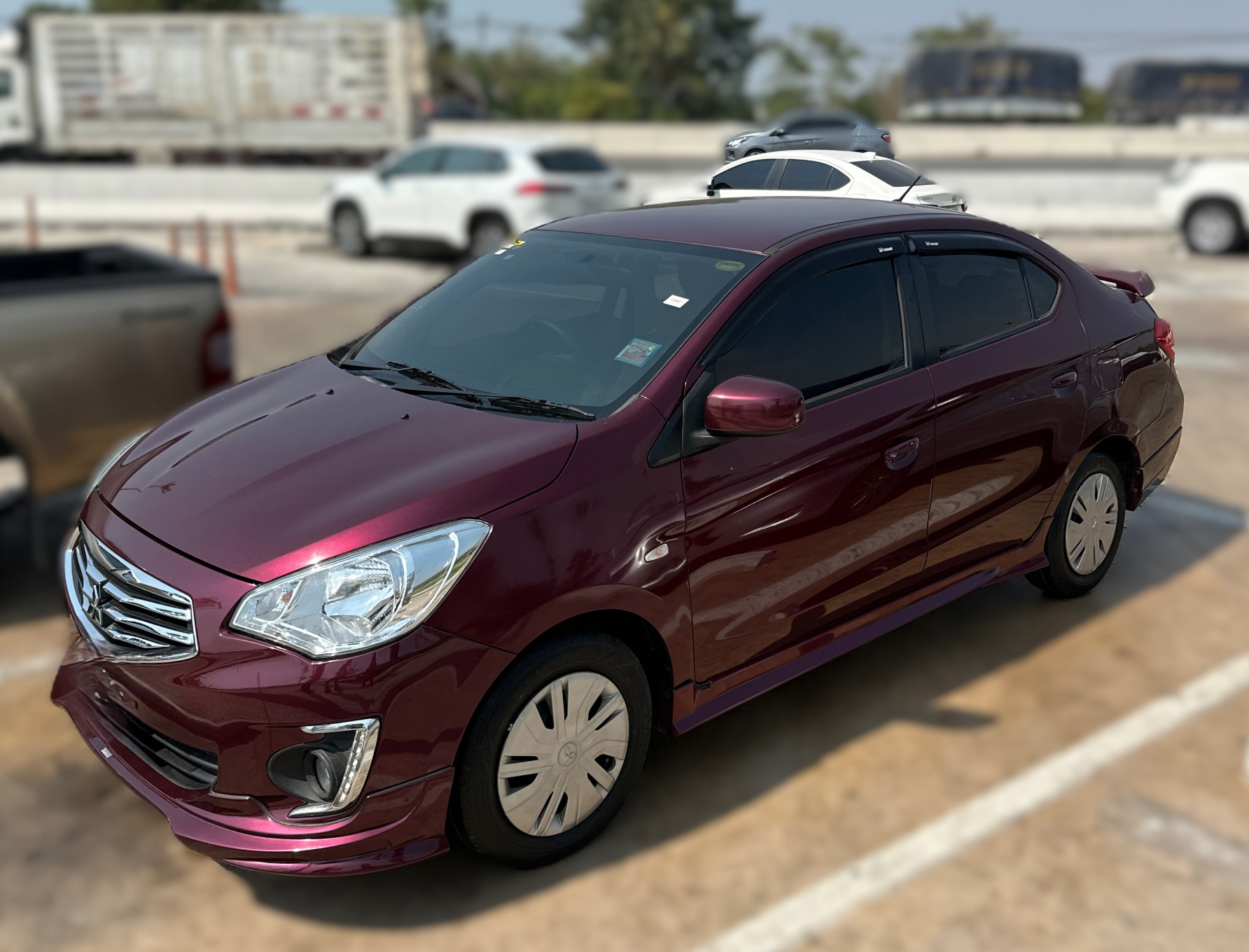 Mitsubishi Attrage Red 2016-2018 или аналог в Паттайе, Таиланд
