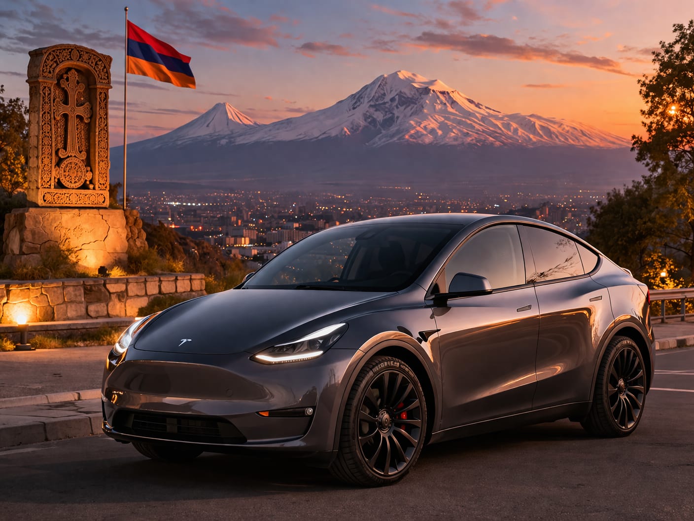 Tesla Model Y 2024-2025 или аналог в Ереване, Армения